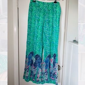 Lily Pulitzer Silk Palazzo Pants Size 6
